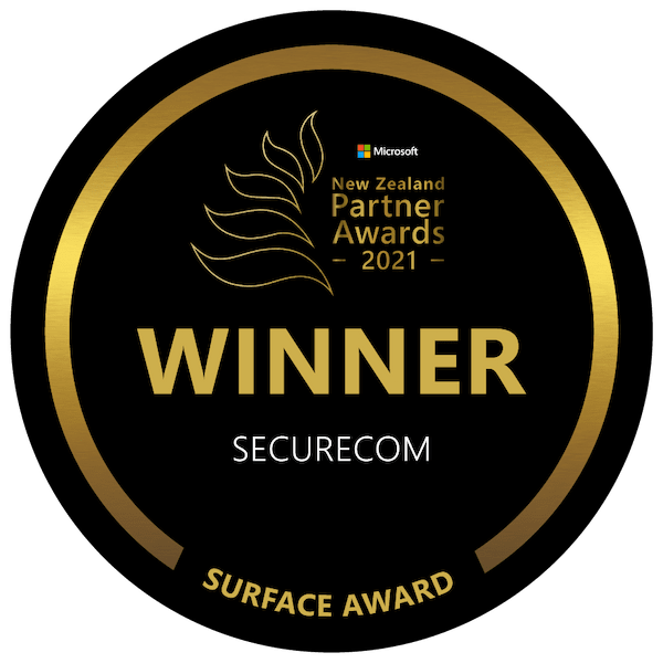 Securecom a winner at the Microsoft New Zealand Partner Awards 2021