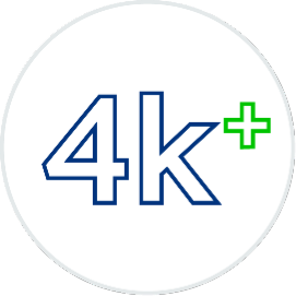 4k+ Satisfied Users Icon